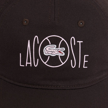 Lacoste Baskılı Unisex Kahverengi Şapka