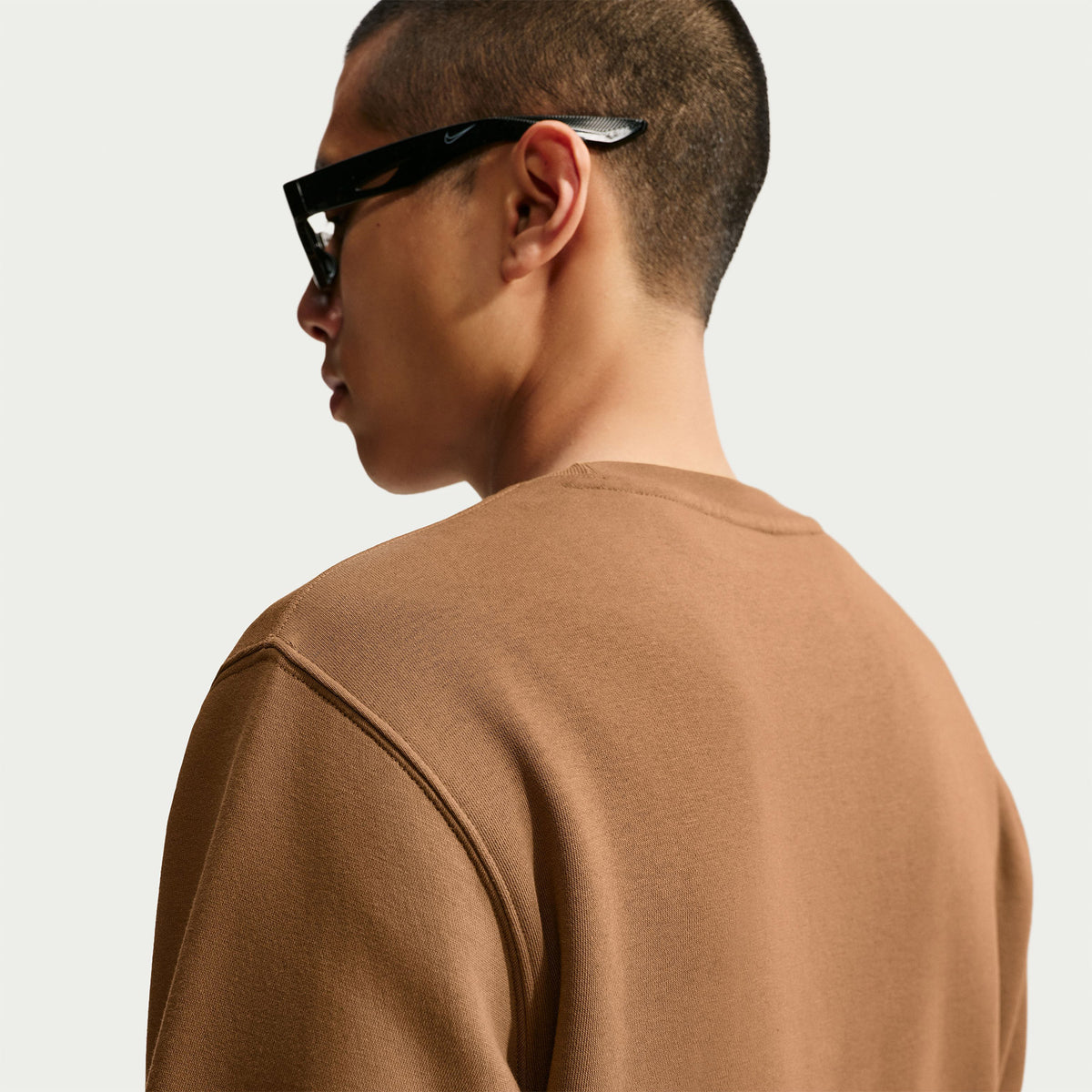 Nike Club Bb Crew Erkek Kahverengi Sweatshirt