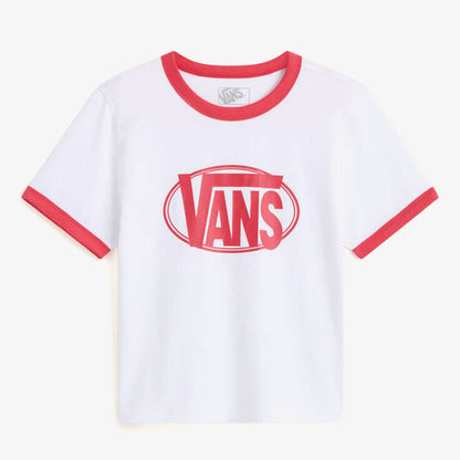 Vans Center Chest Ringer Kadın Beyaz T-shirt