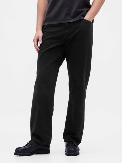 Siyah Relaxed Straight Jean Pantolon