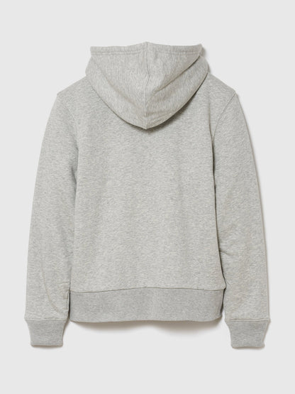 Gri Relaxed Gap Logo Sherpa-astarlı Fermuarlı Sweatshirt