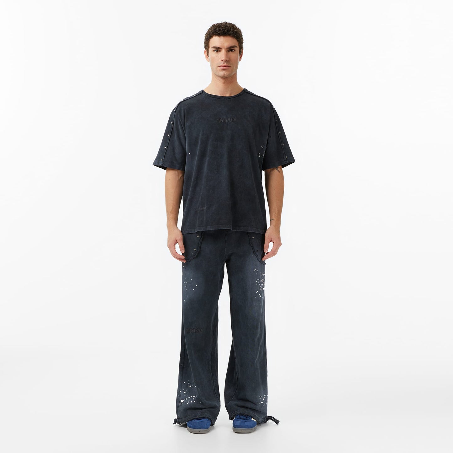 Les Benjamins Essentials 305 Erkek Mor T-shirt