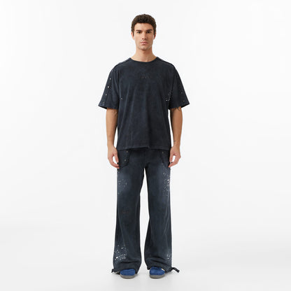 Les Benjamins Essentials 305 Erkek Mor T-shirt