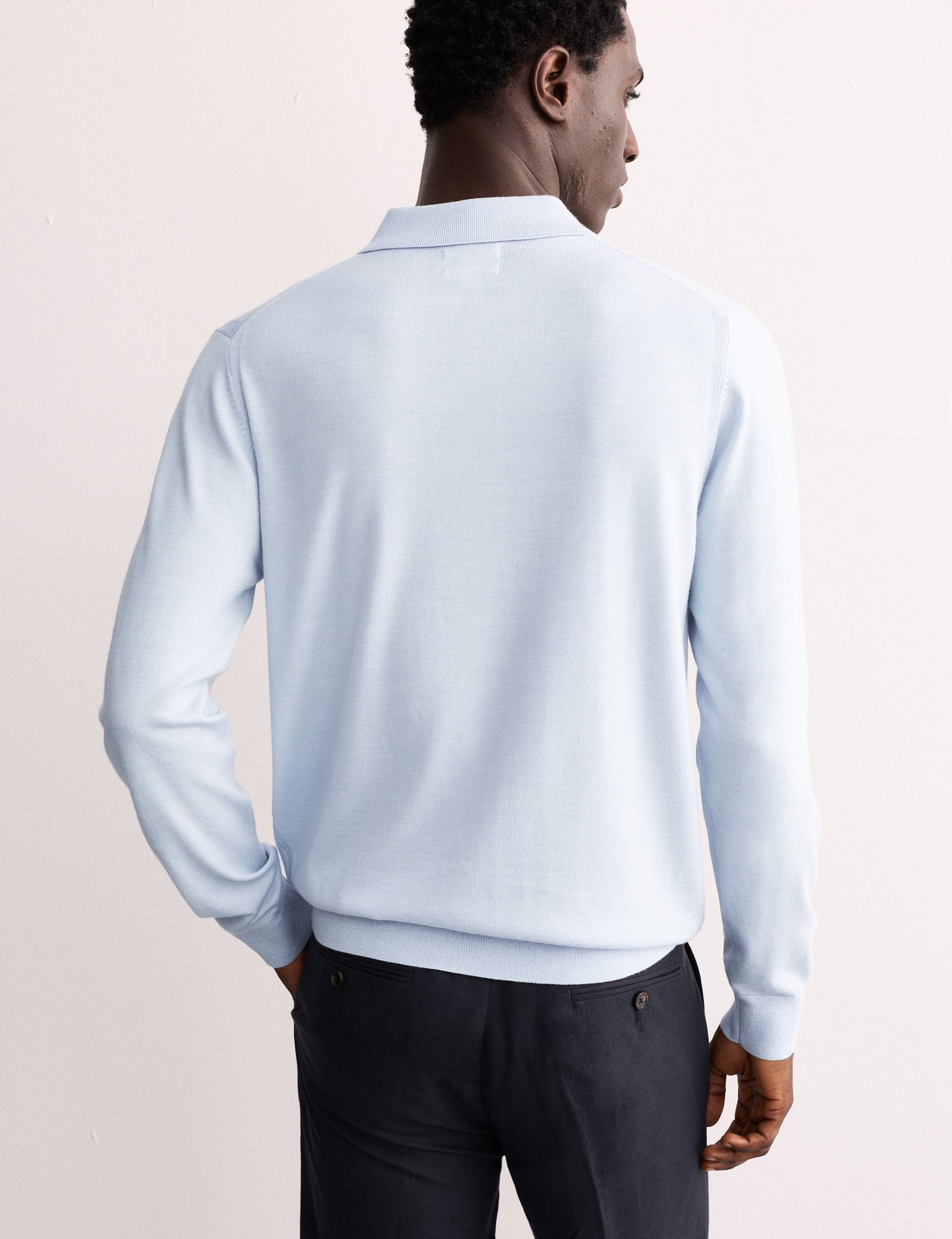 Merino Ipek Karışımlı Düğmeli Polo Üst