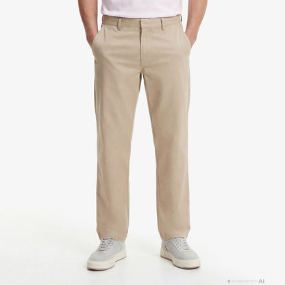 Calvin Klein 90s Straight Twill Comfort Erkek Bej Pantolon
