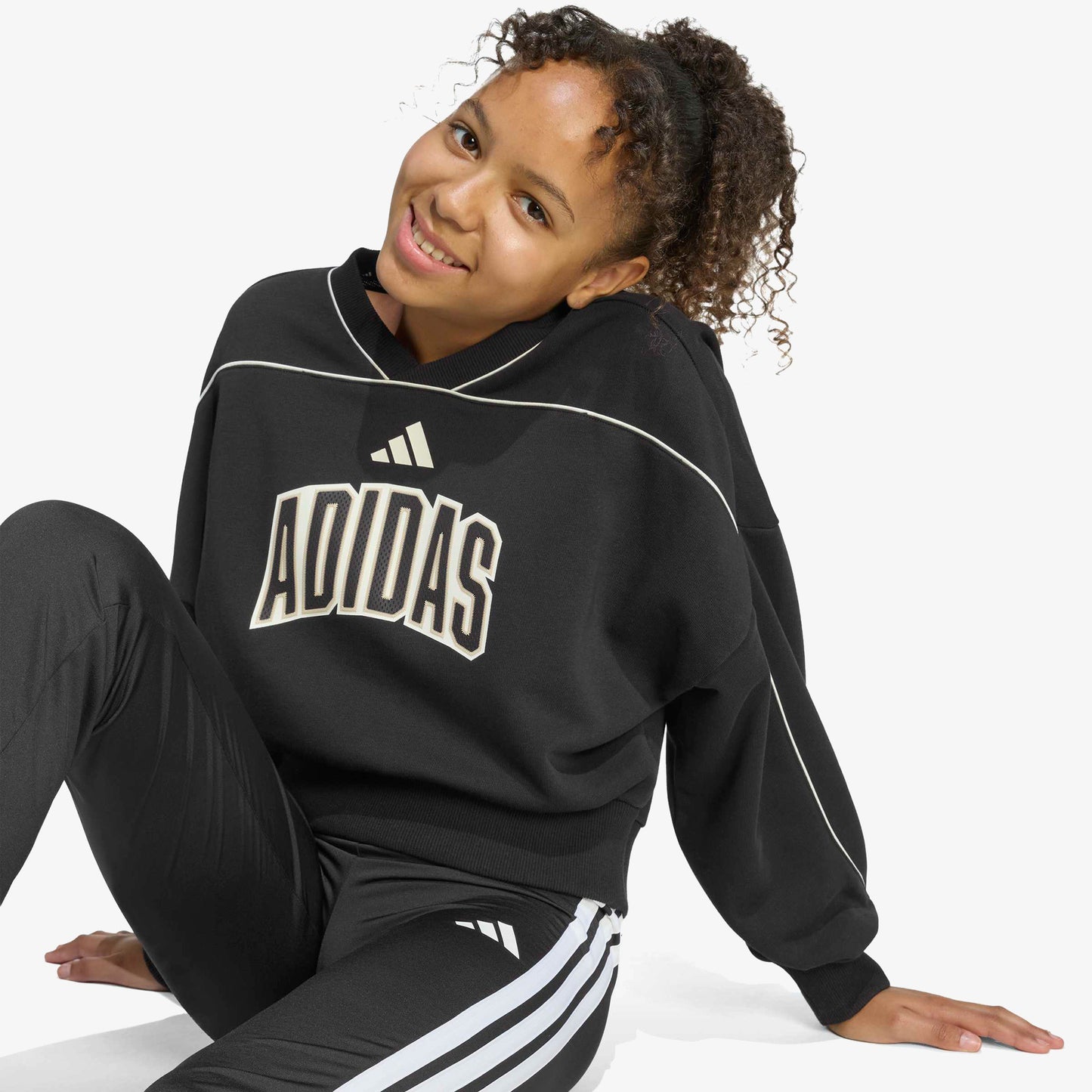 Adidas Stadium Çocuk Siyah Sweatshirt