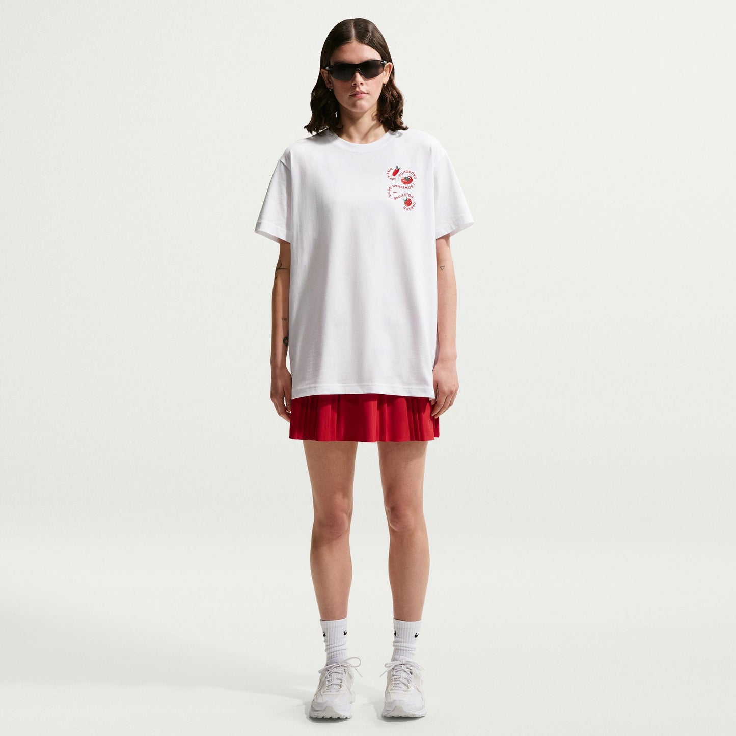 Nike Sportswear Classics Bf Cafe Tomato Kadın Beyaz T-shirt