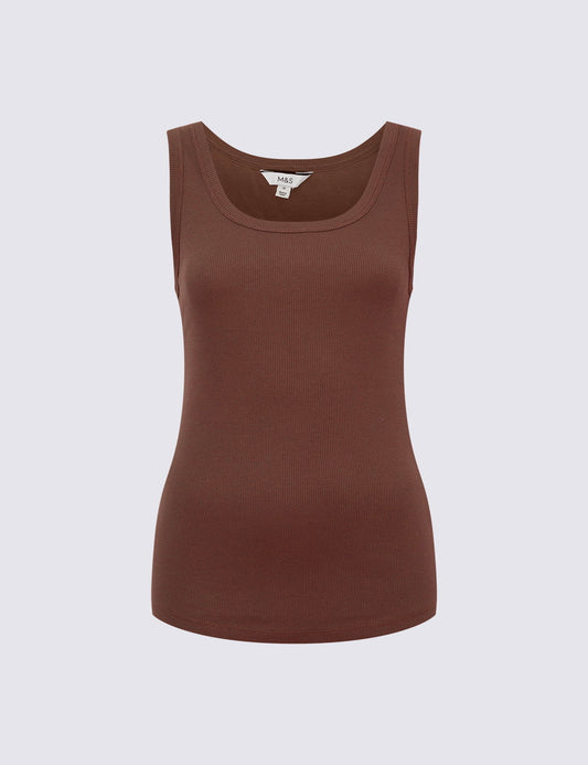 Pamuk Karışımlı Ribana Slim Fit Atlet