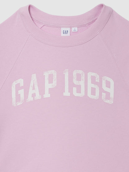 Açık Pembe Relaxed Fransız Havlu Kumaş Grafik Baskılı T-shirt