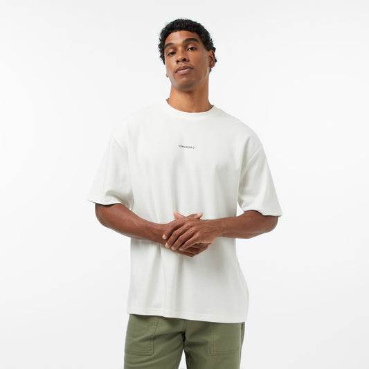 Converse Regular Fit Erkek Krem T-shirt