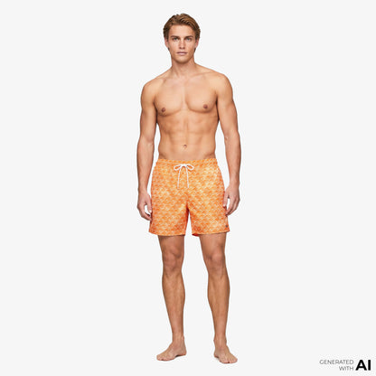 Tommy Hilfiger Essentials Erkek Turuncu Deniz Şortu