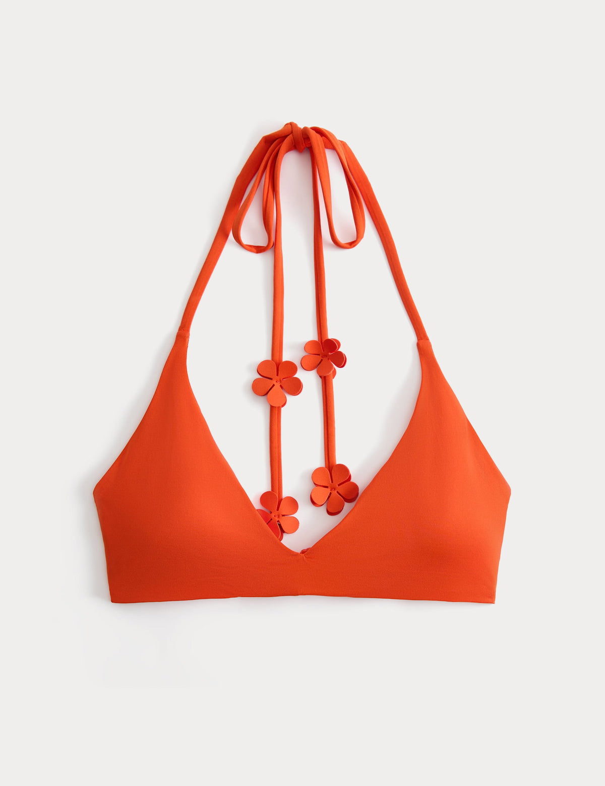 Çiçek Detaylı Bikini Üstü