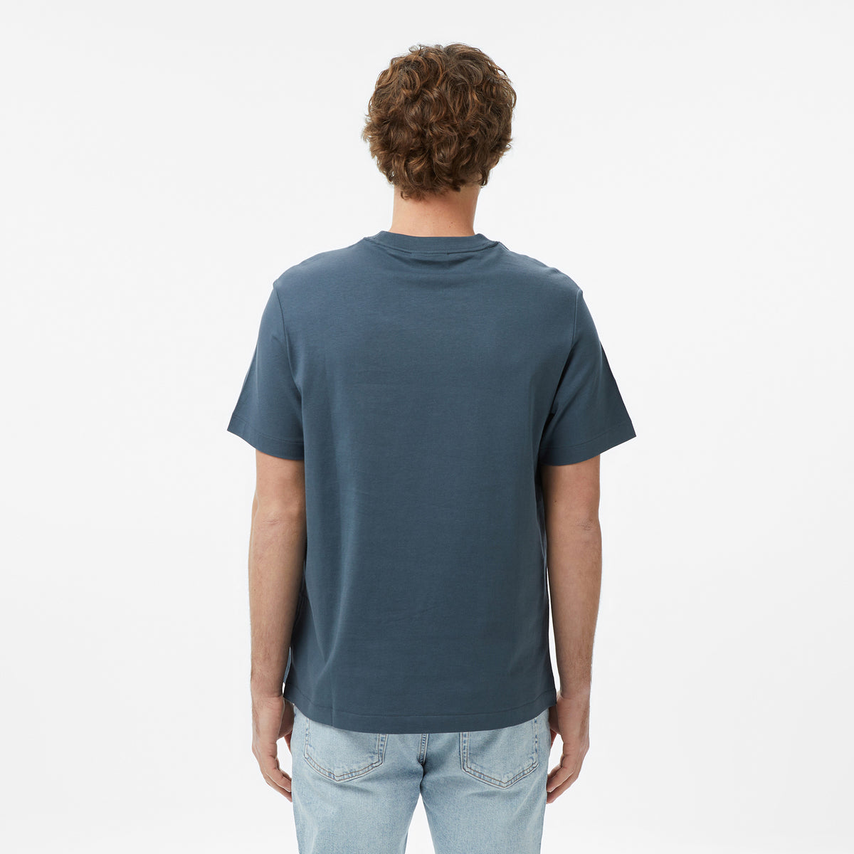 Calvin Klein Easy Monogram Erkek Mavi T-shirt