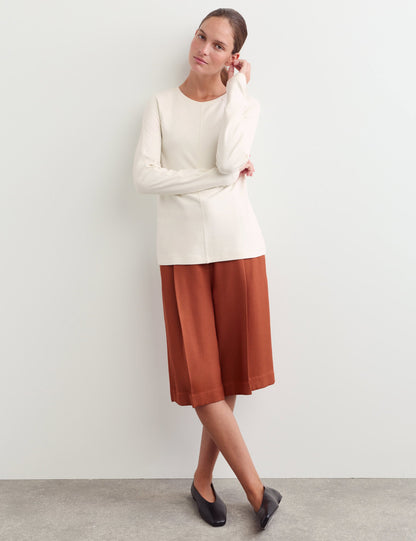 Dikiş Detaylı Uzun Kollu Üst