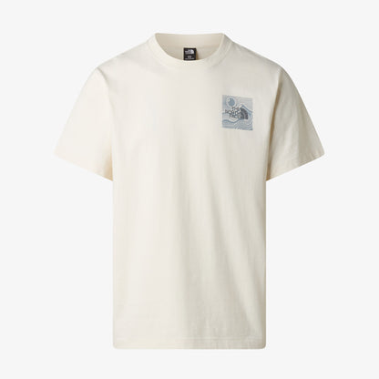 The North Face Mountain Escape Relaxed Erkek Beyaz T-shirt