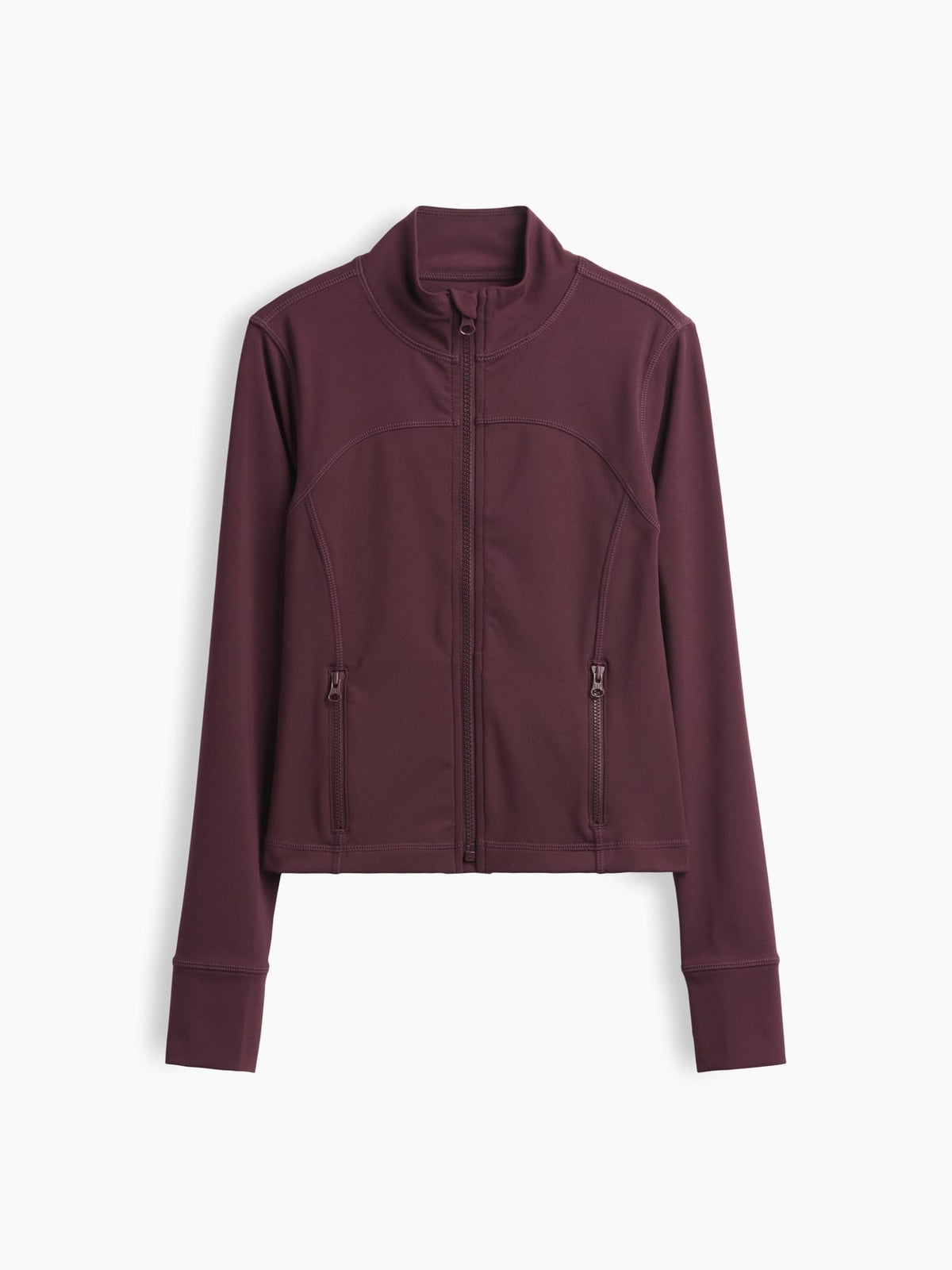 Bordo Quick-dry Fermuarlı Ceket
