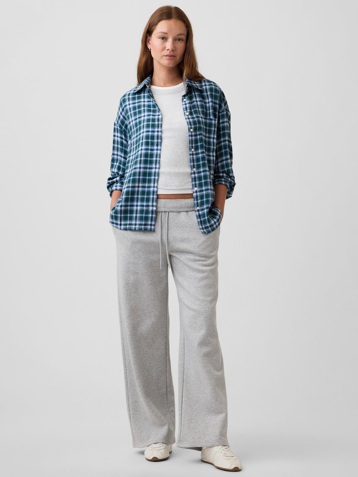 Mavi Flannel Oversized Gömlek