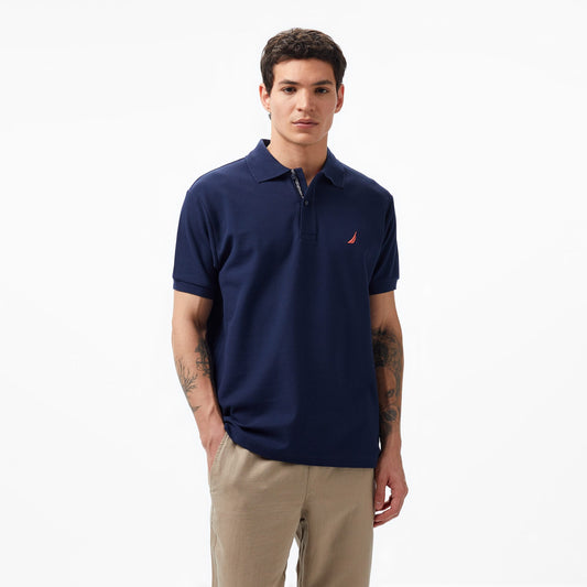 Nautica Erkek Lacivert Classic Fit Kısa Kollu Polo Yaka T-shirt
