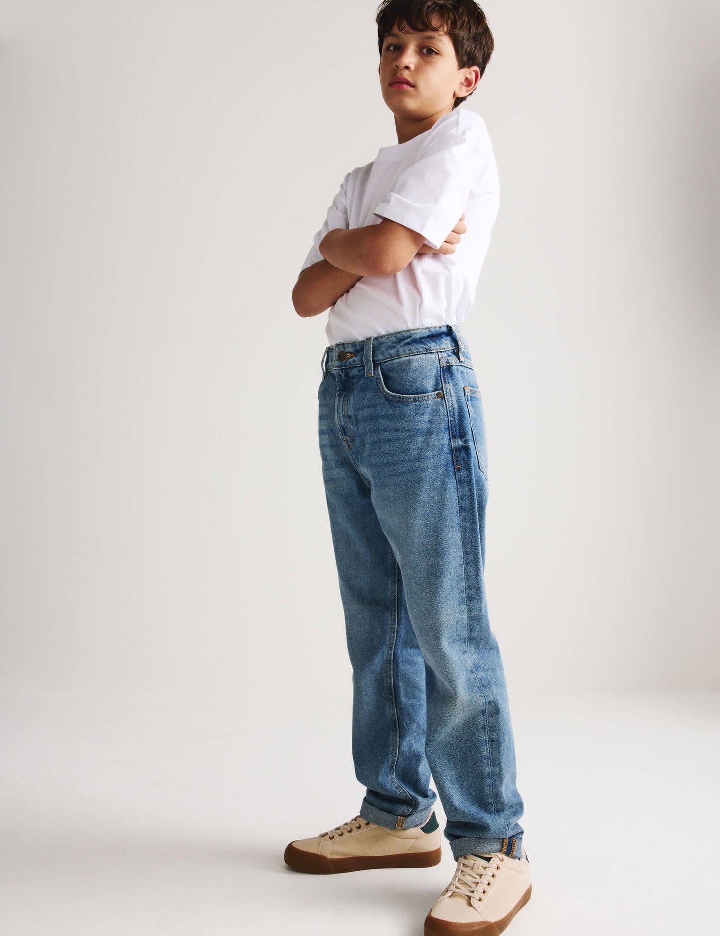 Pamuklu Relaxed Fit Jean (6-16 yaş)