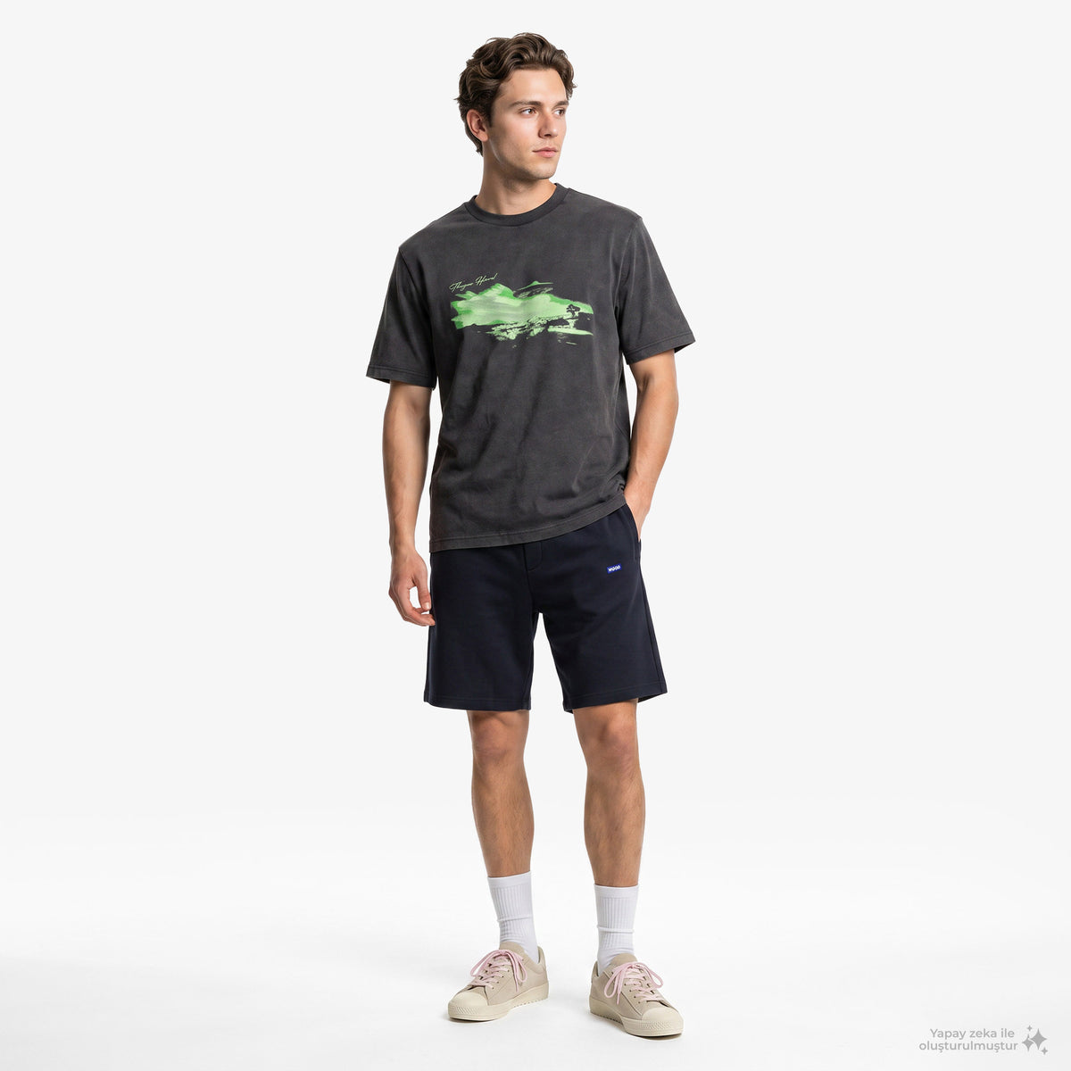 Hugo Nextralio Erkek Siyah T-shirt