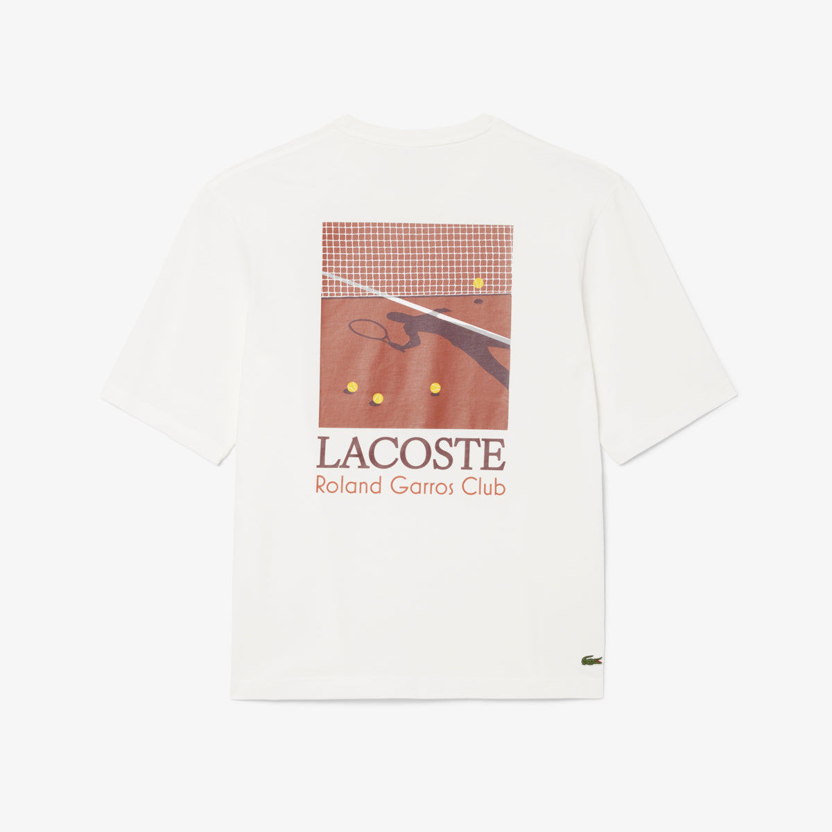 Lacoste Relaxed Fit Erkek Beyaz T-shirt