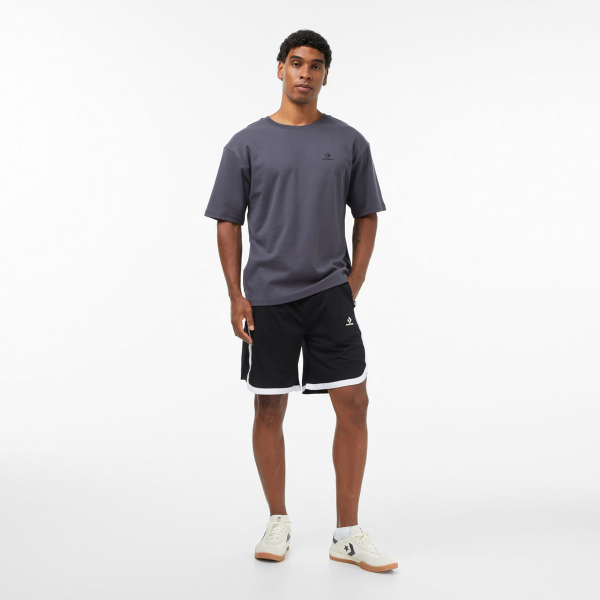 Converse Regular Fit Erkek Gri T-shirt