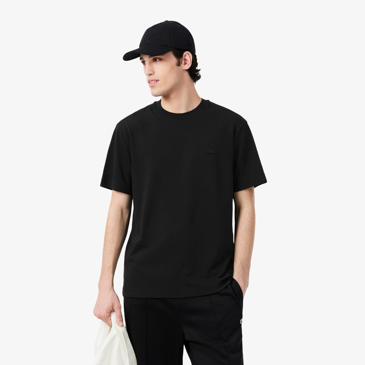 Lacoste Classic Fit Erkek Siyah T-shirt