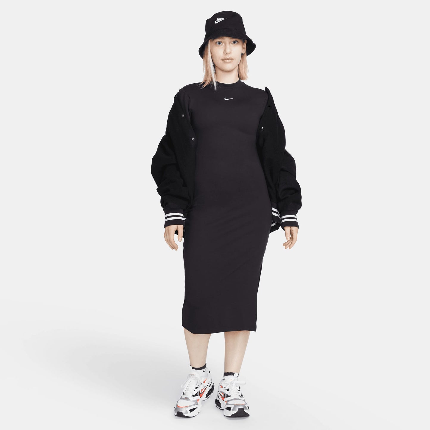 Nike Sportswear Essential Kadın Siyah Elbise