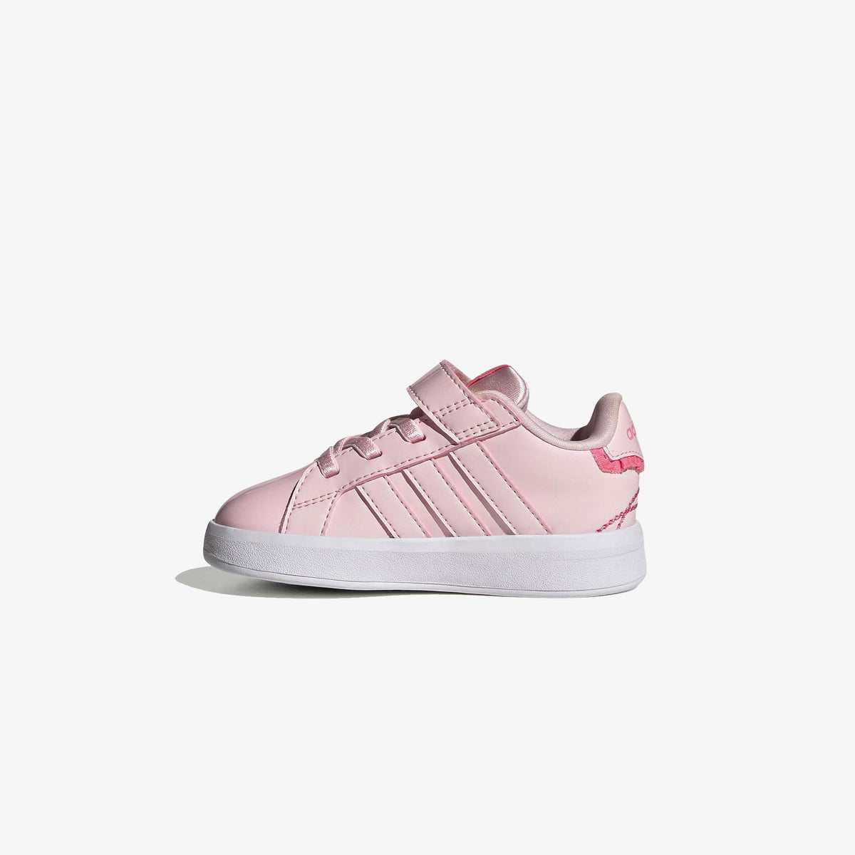 Adidas Grand Court 3.0 Girls Elastic Lace Çocuk Pembe Spor Ayakkabı