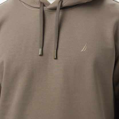 Nautica Erkek Kahverengi Classic Fit Kapüşonlu Sweatshirt