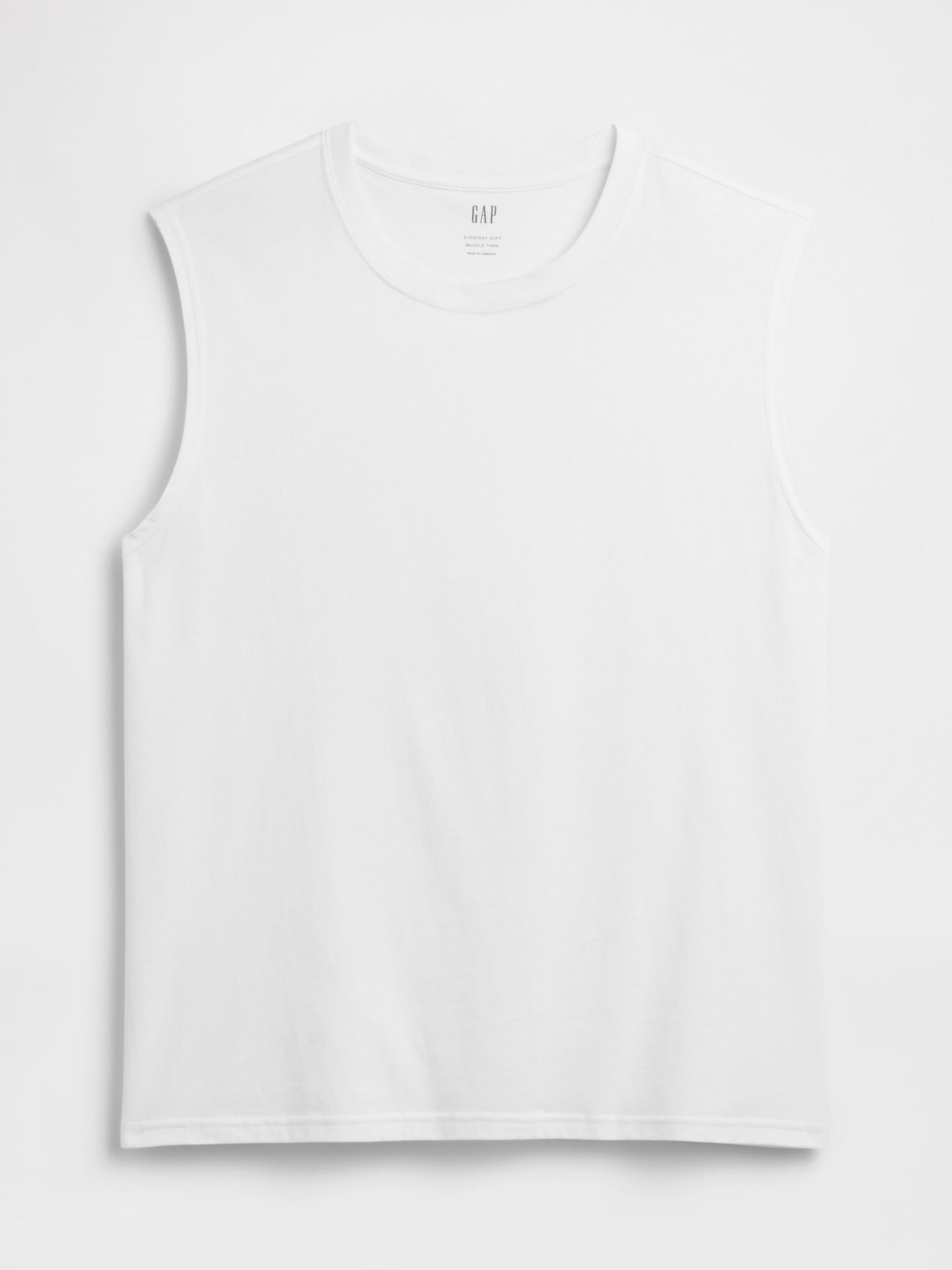 Beyaz Everyday Soft Relaxed Muscle Kolsuz T-shirt