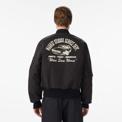 Market Handyman Reversible Bomber Erkek Siyah Ceket
