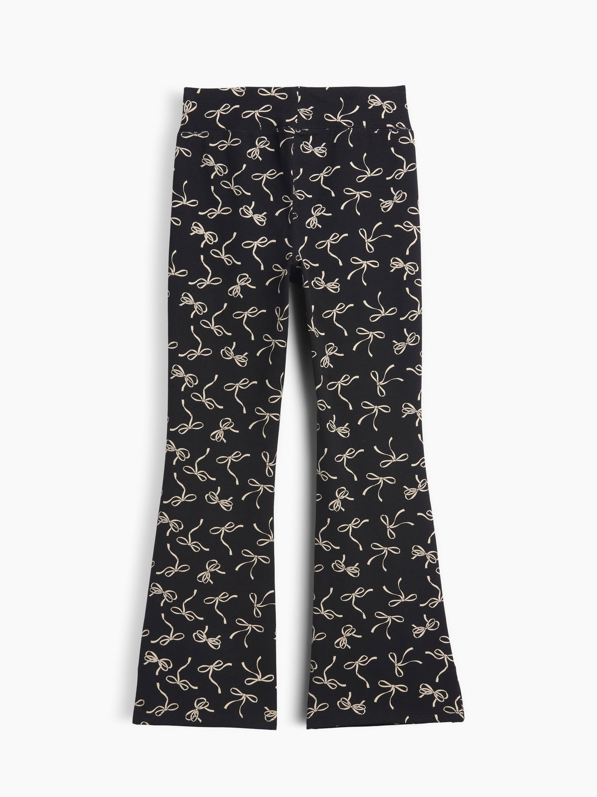 Siyah Stretch Jersey Flare Tayt