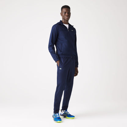 Lacoste Erkek Regular Fit Kapüşonlu Baskılı Lacivert Eşofman Takımı