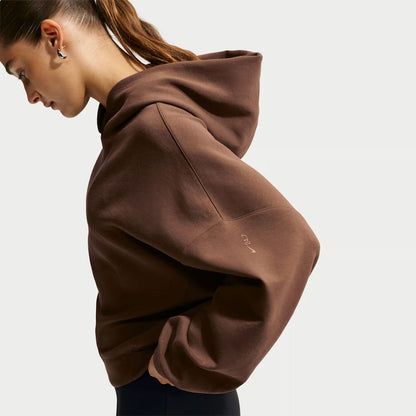 Nike Dfri-fit 24.7 Impossibly Soft Po Kadın Kahverengi Sweatshirt