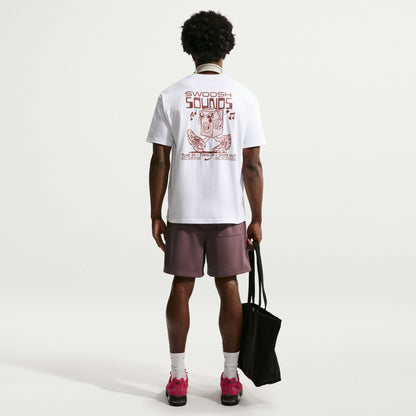 Nike Sportswear Lse Swoosh Sounds Erkek Beyaz T-shirt