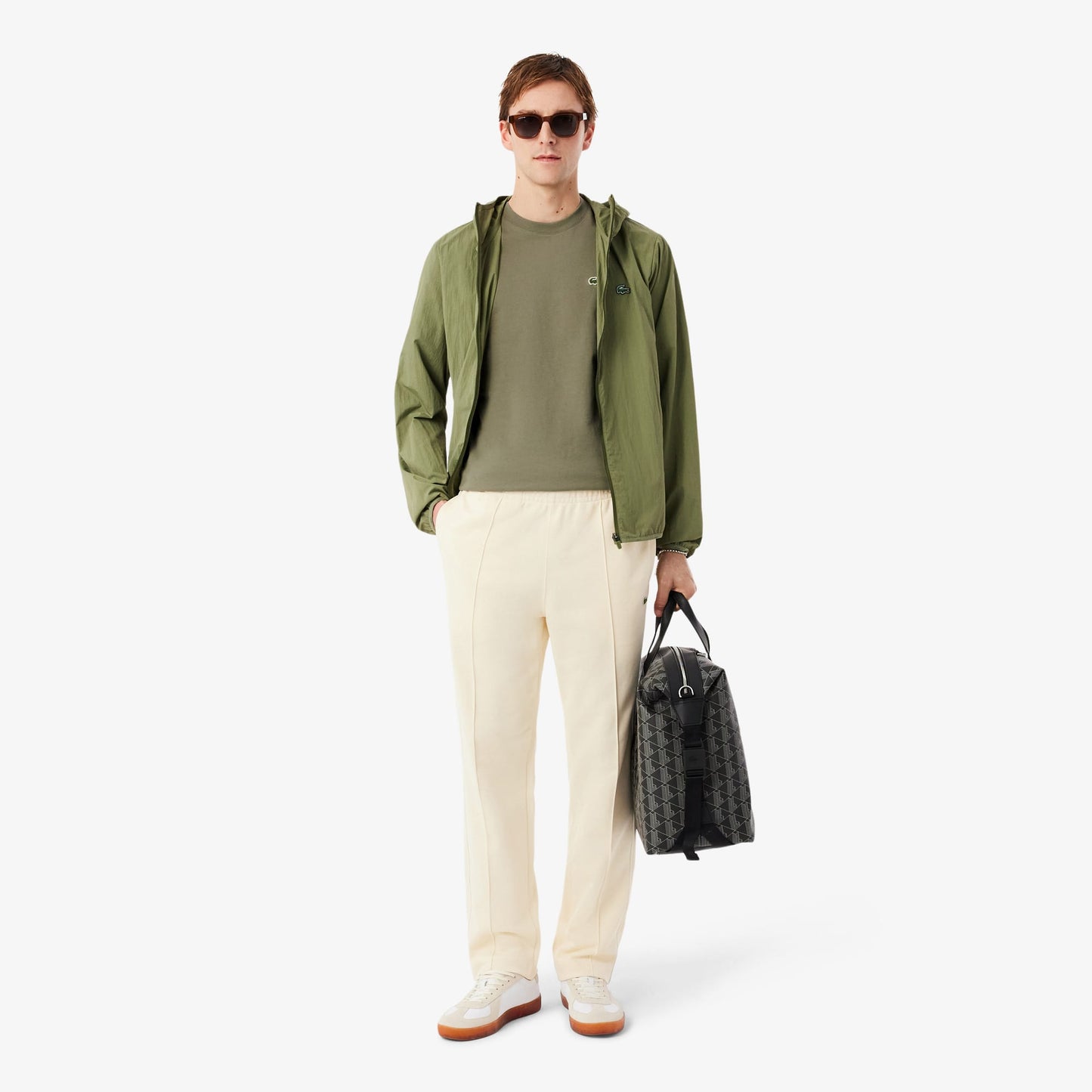 Lacoste Erkek Regular Fit Bisiklet Yaka Haki T-shirt