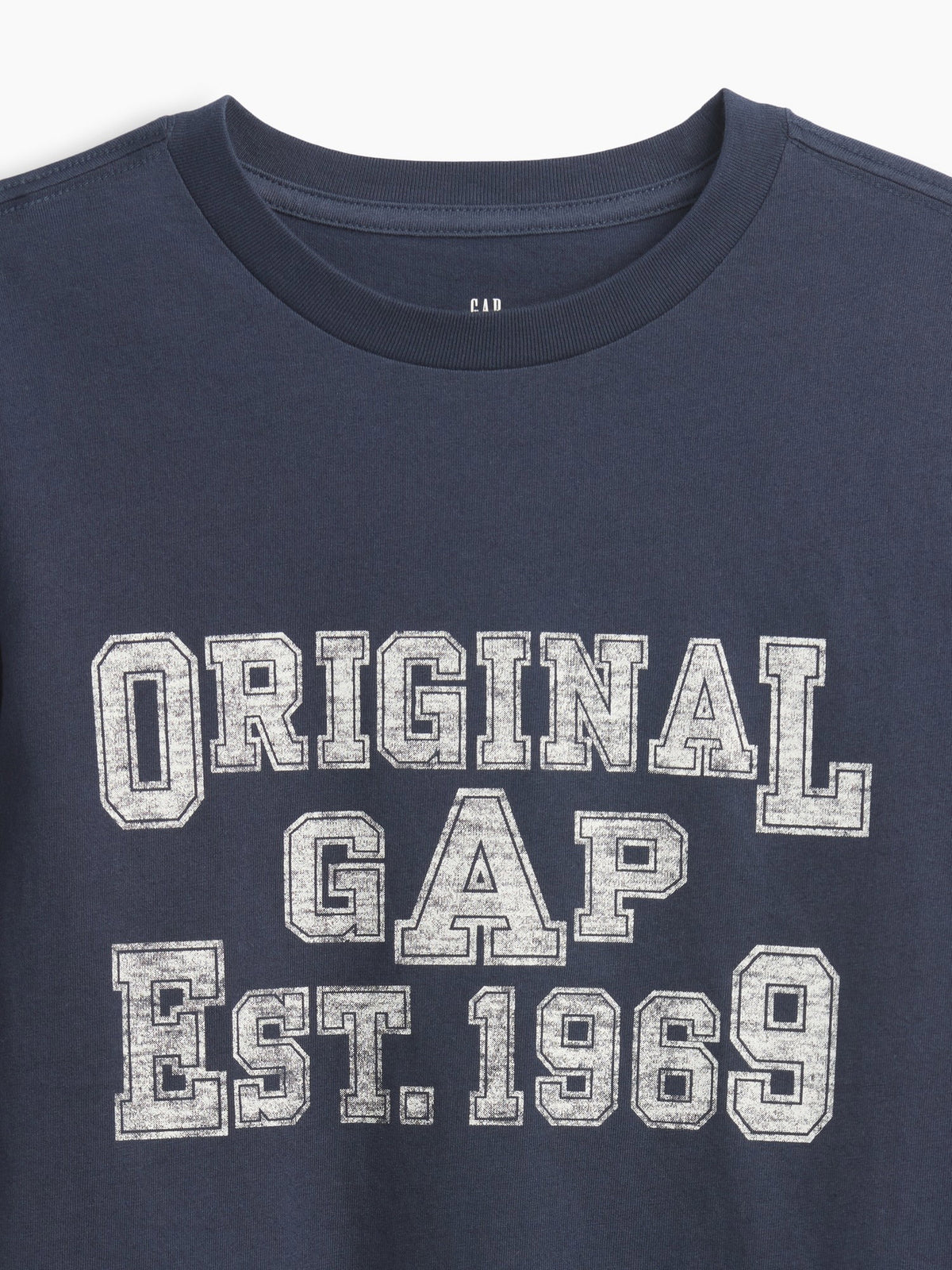 Lacivert Logo Grafik Baskılı T-shirt