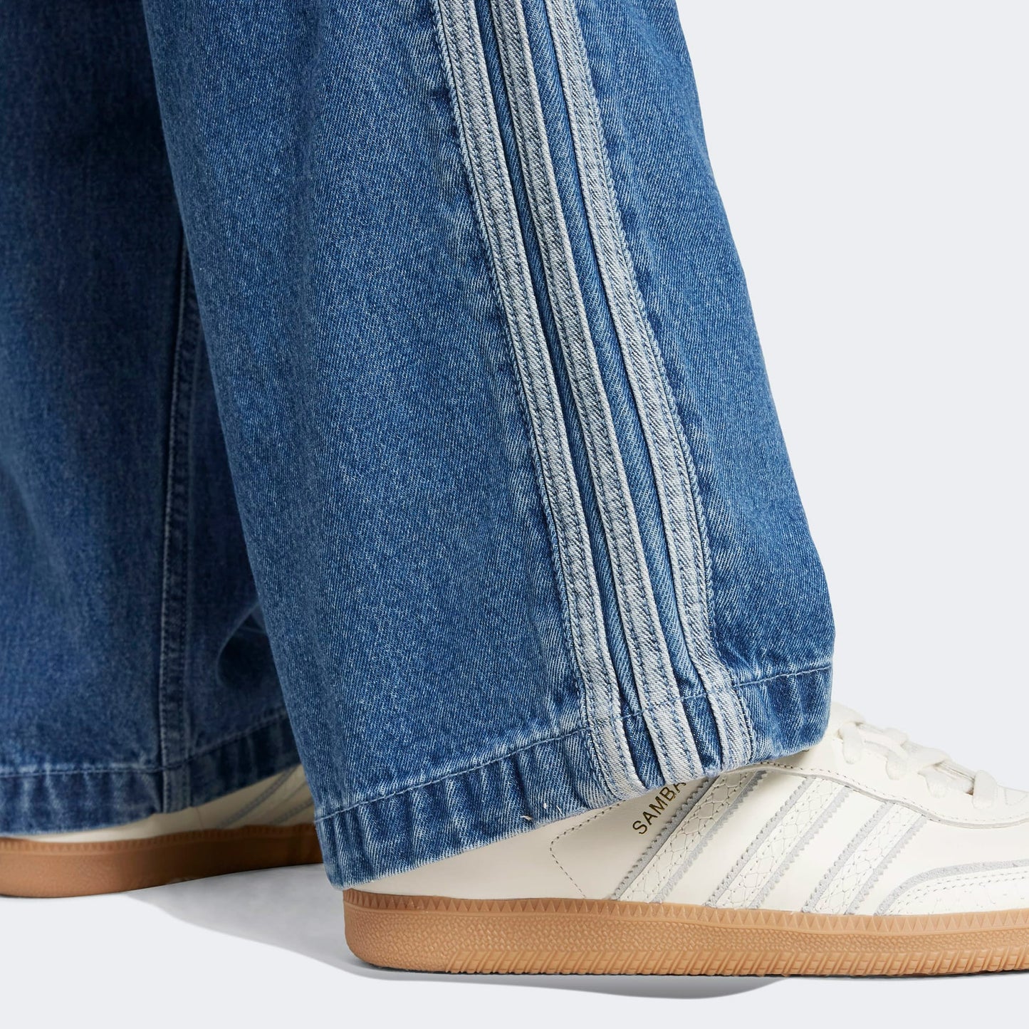 Adidas Adicolor Firebird Erkek Denim Mavi Pantolon