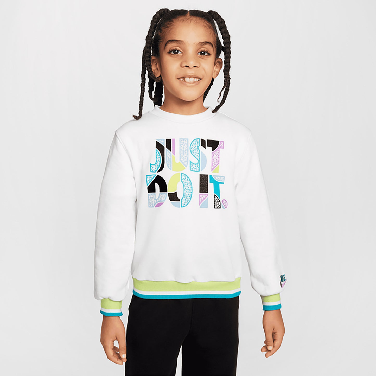 Nike Sportswear 'outside The Lines' Çocuk Beyaz Swetashirt