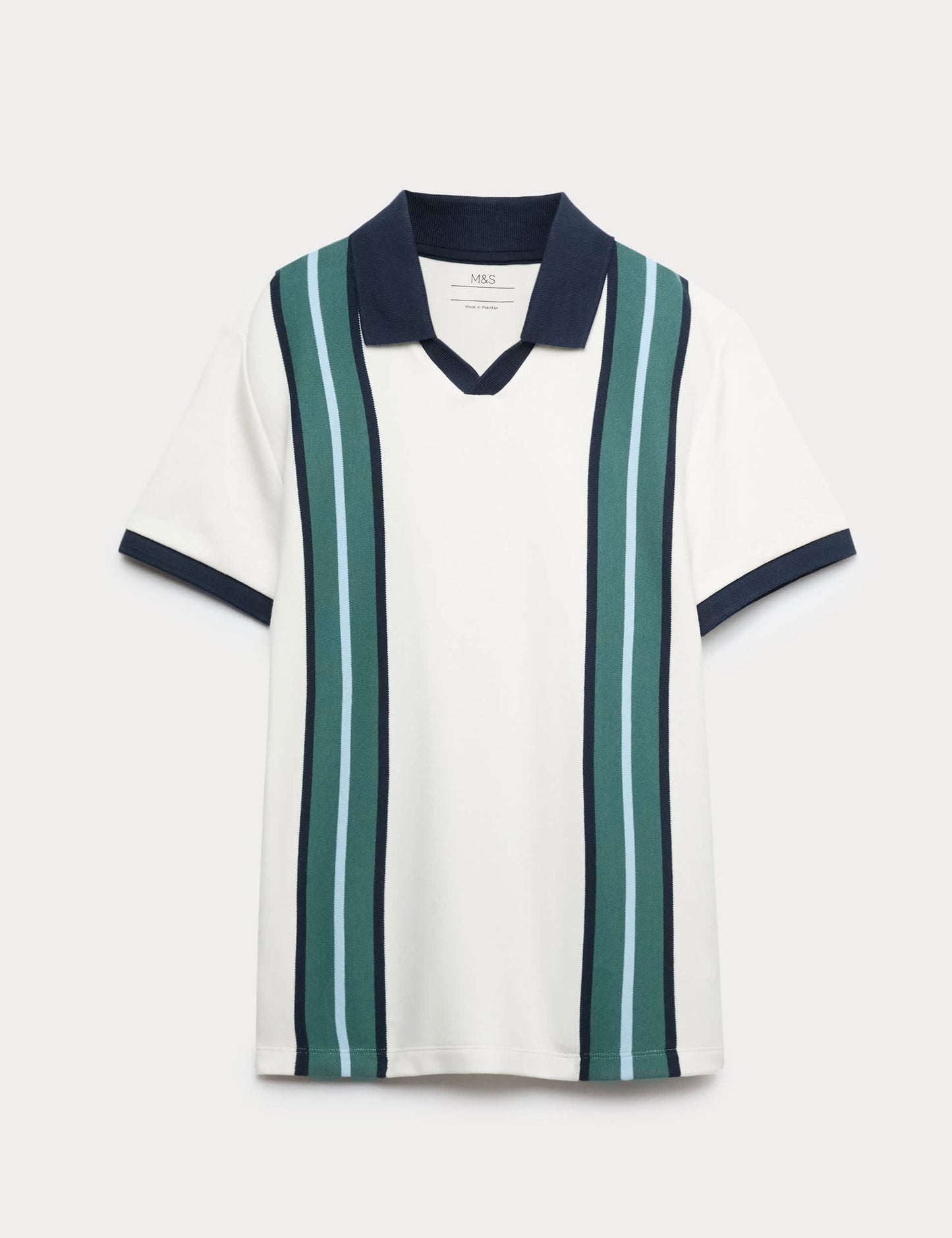 Çizgili Polo Yaka T-shirt