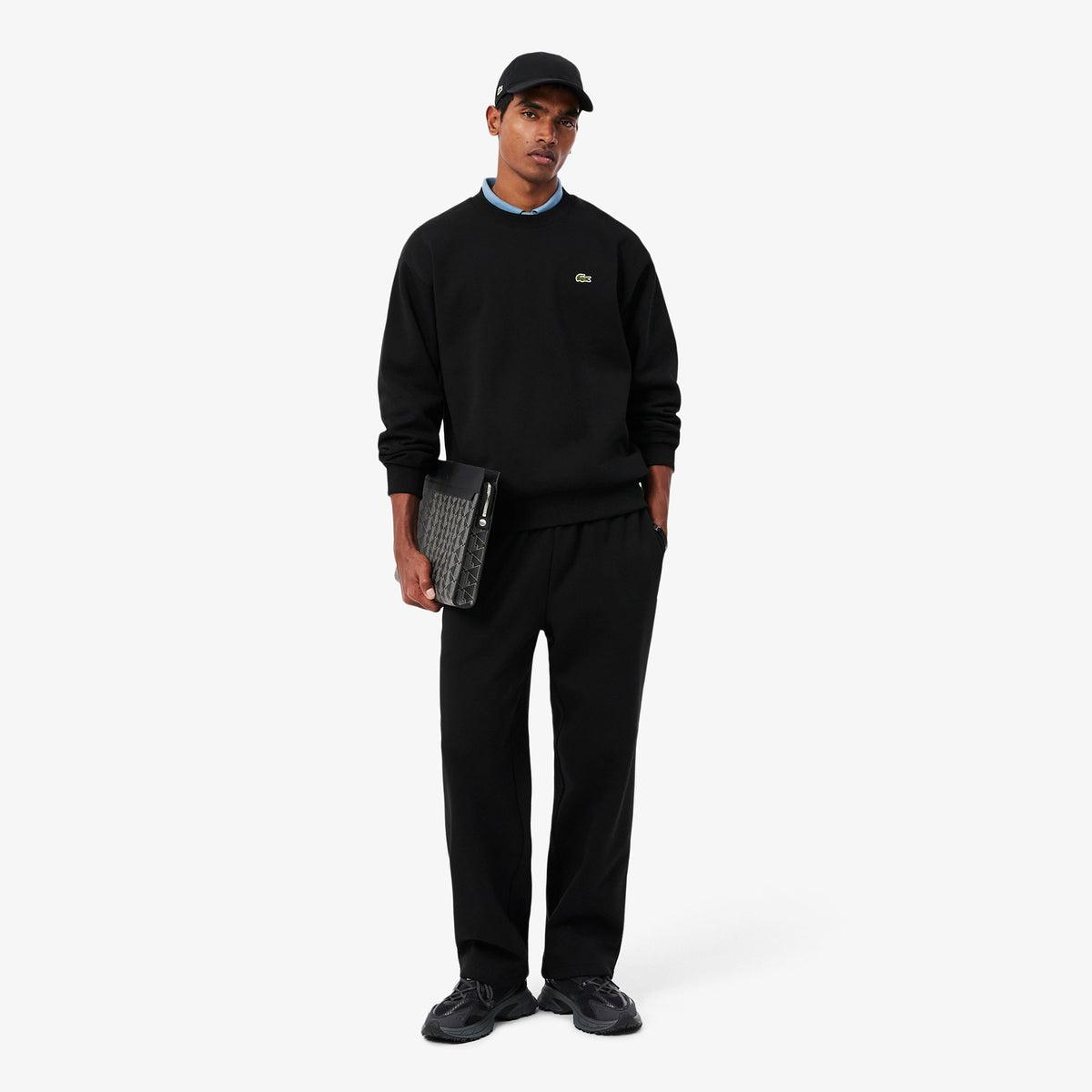 Lacoste Classic Fit Erkek Siyah Sweatshirt