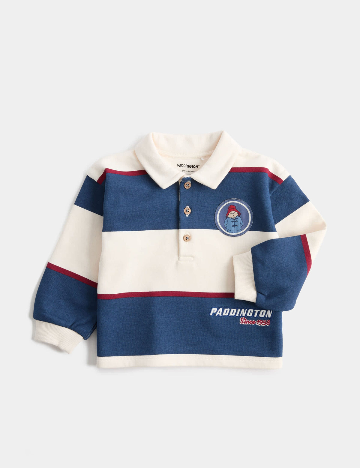 Paddington™ Çizgili Polo Yaka Üst