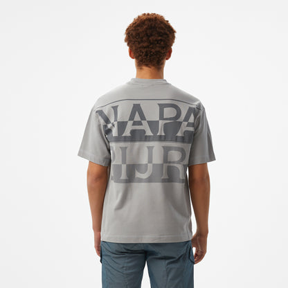 Napapijri  S-anghiari Ss Erkek Gri T-shirt
