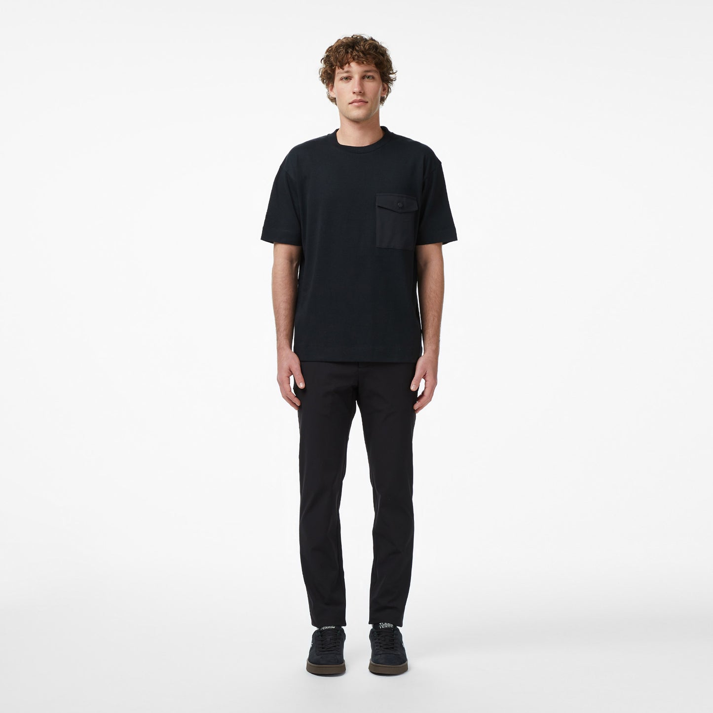 Lacoste Erkek Relaxed Fit Bisiklet Yaka Siyah T-shirt