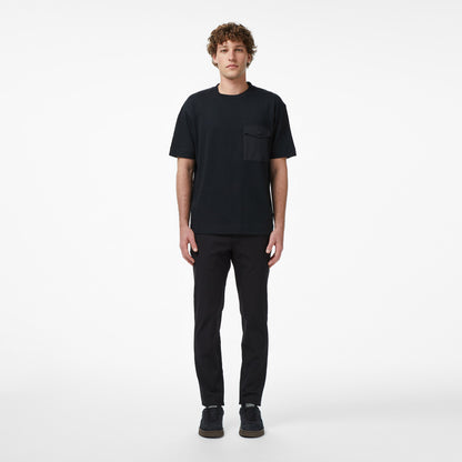 Lacoste Erkek Relaxed Fit Bisiklet Yaka Siyah T-shirt
