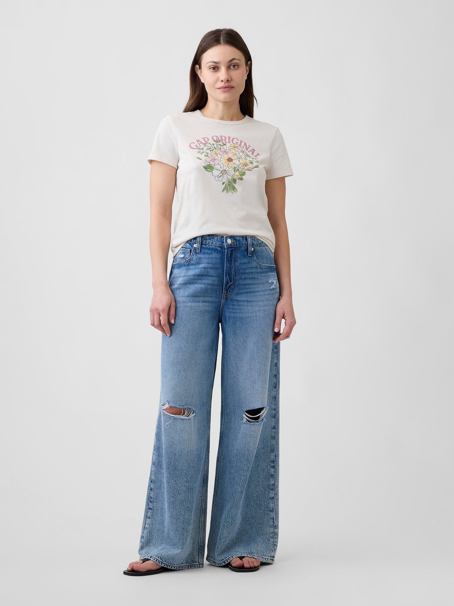 Kırık Beyaz Favorite Grafik Baskılı T-shirt