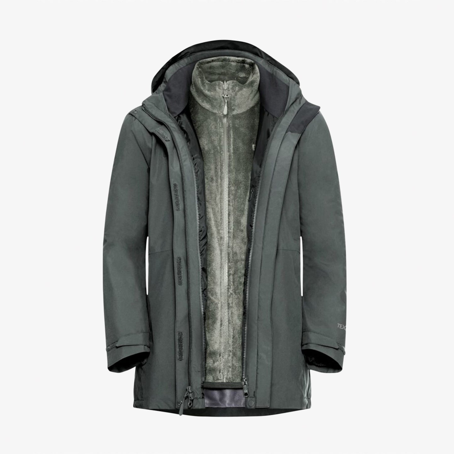 Jack Wolfskin Rotwand 3in1 Kadın Yeşil Ceket