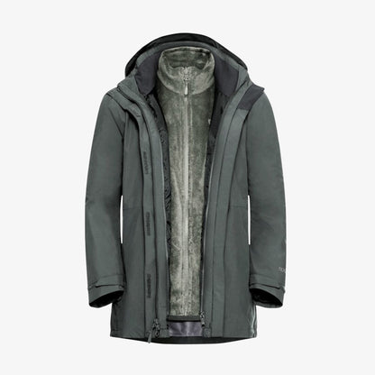 Jack Wolfskin Rotwand 3in1 Kadın Yeşil Ceket