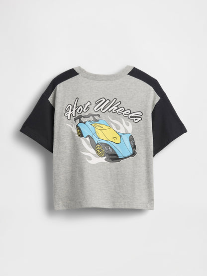 Gri Hot Wheels Grafik Logo T-shirt
